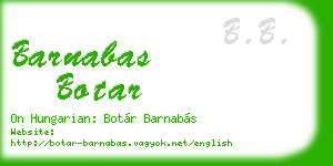 barnabas botar business card